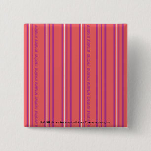 Badge Carré 5 Cm Rayures minces LtPink