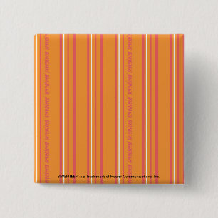 Badge Carré 5 Cm Rayures minces oranges