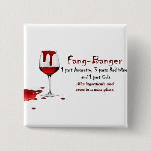 Badge Carré 5 Cm Recette de boissons de Croc-Saucisse