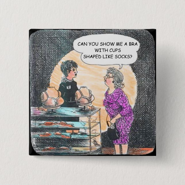 Badge Carré 5 Cm Recherche du bouton Bra droit (Devant)