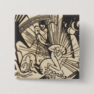Badge Carré 5 Cm Réconciliation Versoehnung de Franz Marc  