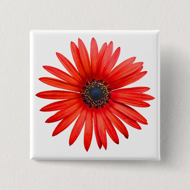 Badge Carré 5 Cm Red Devil (Devant)