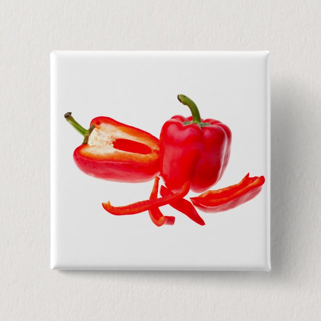 Badge Carré 5 Cm Red pepper (homonymie) (Devant)