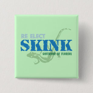 Badge Carré 5 Cm Réélisez Skink