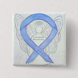 Badge Carré 5 Cm Reflux gastroophagien GERD Sensibilisation Ruban P