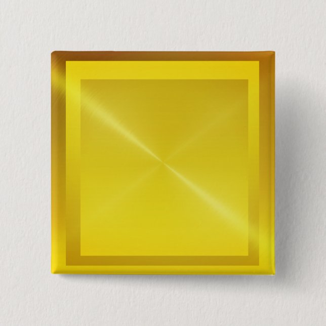 Badge Carré 5 Cm regard d'or shinning (Devant)