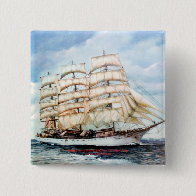 Badge Carré 5 Cm Regata Cutty Sark (Devant)