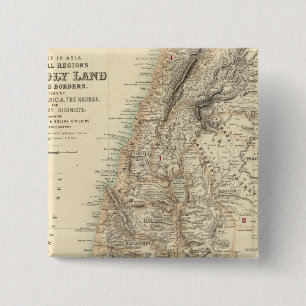 Badge Carré 5 Cm Région biblique turque et asiatique