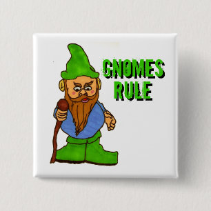 Badge Carré 5 Cm Règle Gnomes