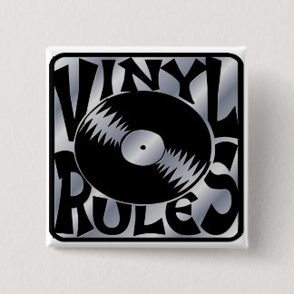 Badge Carré 5 Cm Règles de vinyle
