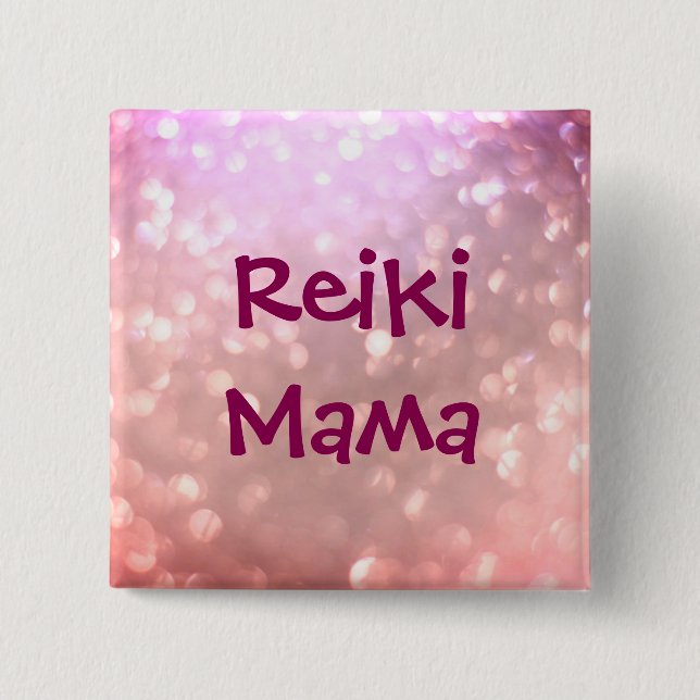 Badge Carré 5 Cm Reiki Mama (Devant)