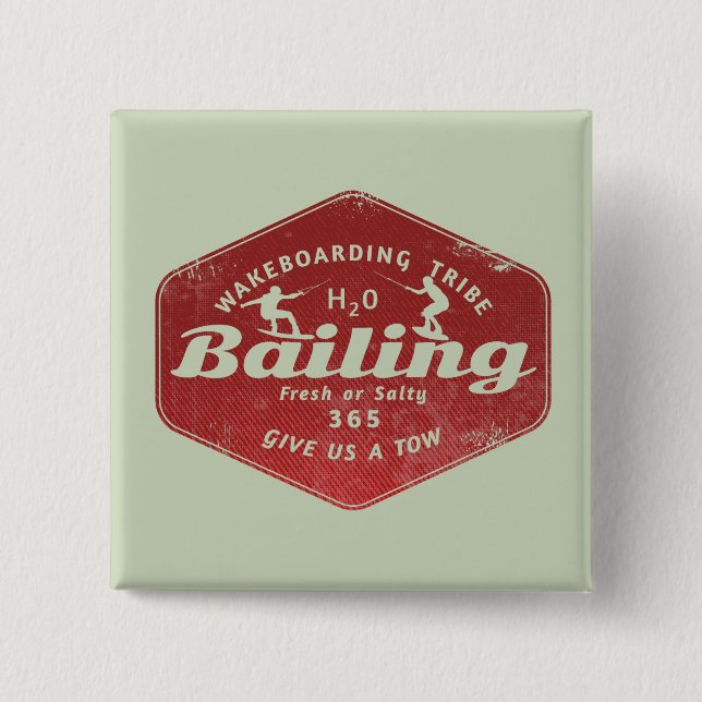Badge Carré 5 Cm Remise à l'eau (Devant)