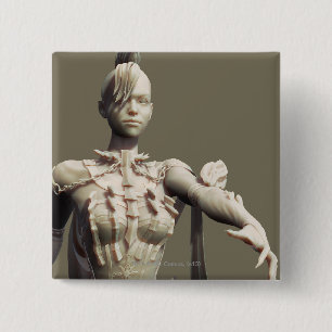 Badge Carré 5 Cm Remplacement du givre du tueur