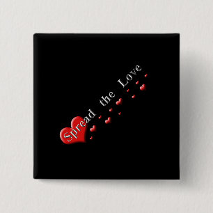 Badge Carré 5 Cm Répandre l'amour