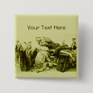 BADGE CARRÉ 5 CM RÉPARATION AUTO - AUTOMOBILE