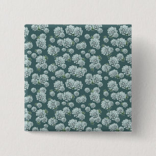 Badge Carré 5 Cm Répétez les succulents de la Rosette de la Monnaie