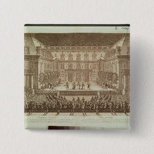 Badge Carré 5 Cm Représentation de l'opéra 'Alceste