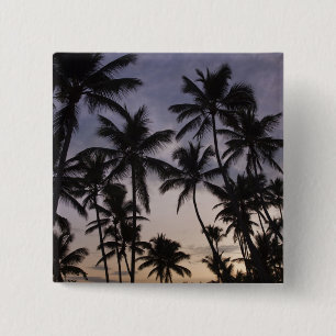 Badge Carré 5 Cm République dominicaine, péninsule de Samana, Las