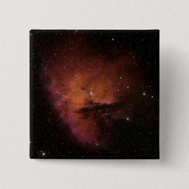 Badge Carré 5 Cm Réserver Globules dans NGC 281 (Devant)