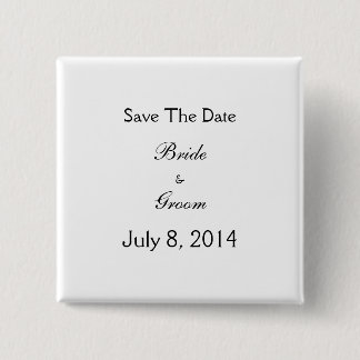 Badge Carré 5 Cm Réservez la date