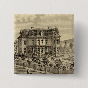 Badge Carré 5 Cm Résidence de AM Brown