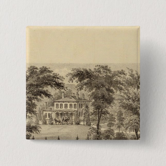 Badge Carré 5 Cm Résidence de Marshall McDonald (Devant)