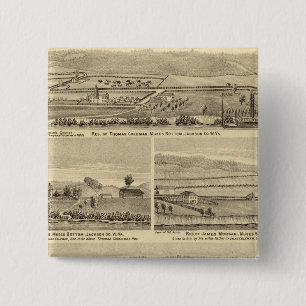 Badge Carré 5 Cm Résidence et magasin William M Roberts