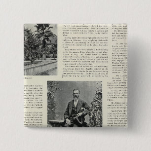 Badge Carré 5 Cm Résidence et Orchard en Californie