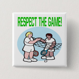 Badge Carré 5 Cm Respect The Game