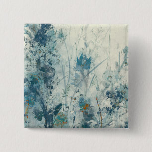 Badge Carré 5 Cm Ressort bleu