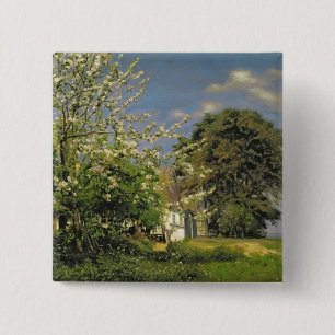 Badge Carré 5 Cm Ressort Blossom, 1908