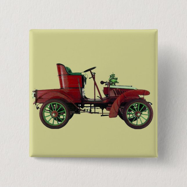 BADGE CARRÉ 5 CM RESTAURATION AUTOMATIQUE - AUTOMOBILE (Devant)