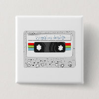 Rétro style de l'enregistreur à cassettes 80s