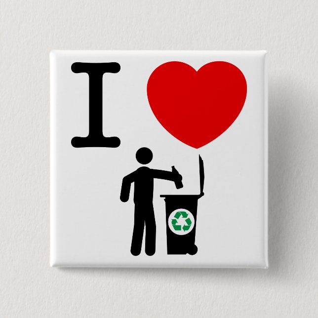 Badge Carré 5 Cm Réutilisation (Devant)