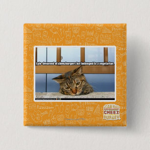 Badge Carré 5 Cm Rêve de Cheesburgers