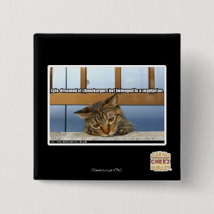 Badge Carré 5 Cm Rêver de Cheesburgers