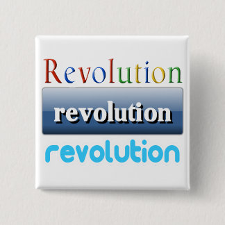 Badge Carré 5 Cm révolution