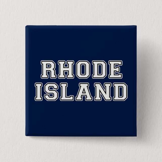 Badge Carré 5 Cm Rhode Island (Devant)