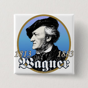 Badge Carré 5 Cm Richard Wagner