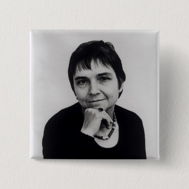 Badge Carré 5 Cm Riches d'Adrienne Cecile, les années 1970 (Devant)