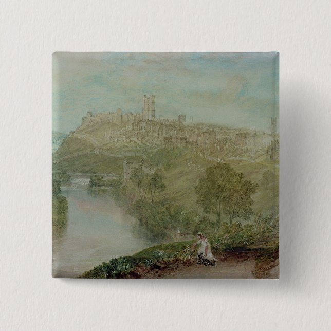 Badge Carré 5 Cm Richmond, Yorkshire (Devant)