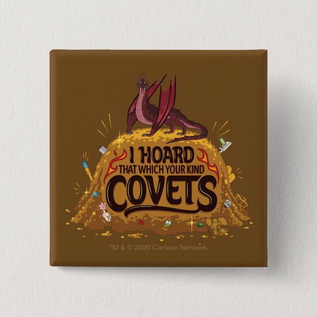 Badge Carré 5 Cm RICK ET MORTY™| Balthromaw's Hoard (Devant)