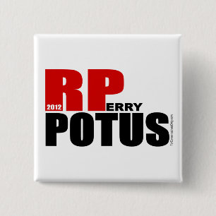 Badge Carré 5 Cm Rick Perry - POTUS
