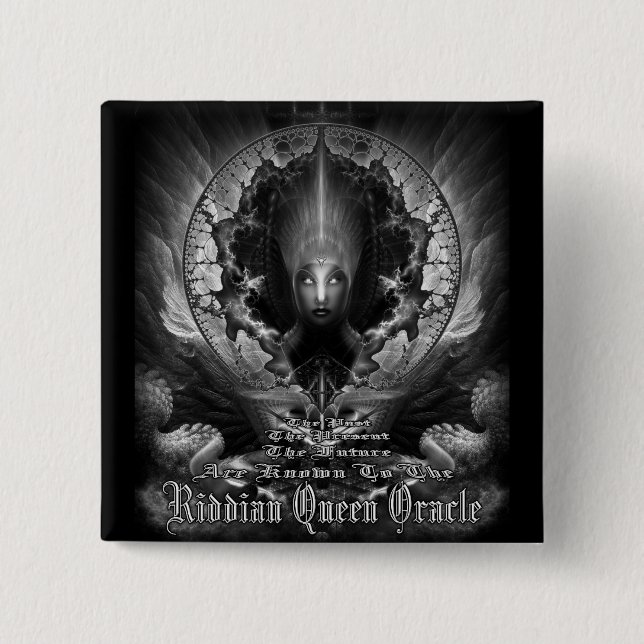 Badge Carré 5 Cm Riddian Queen Oracle GS (Devant)