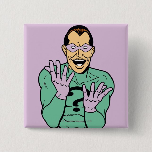 Badge Carré 5 Cm Riddler (Devant)