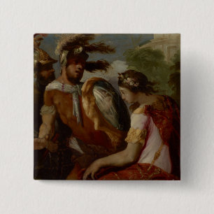 Badge Carré 5 Cm Rinaldo et le Miroir-Bouclier, c.1650-55