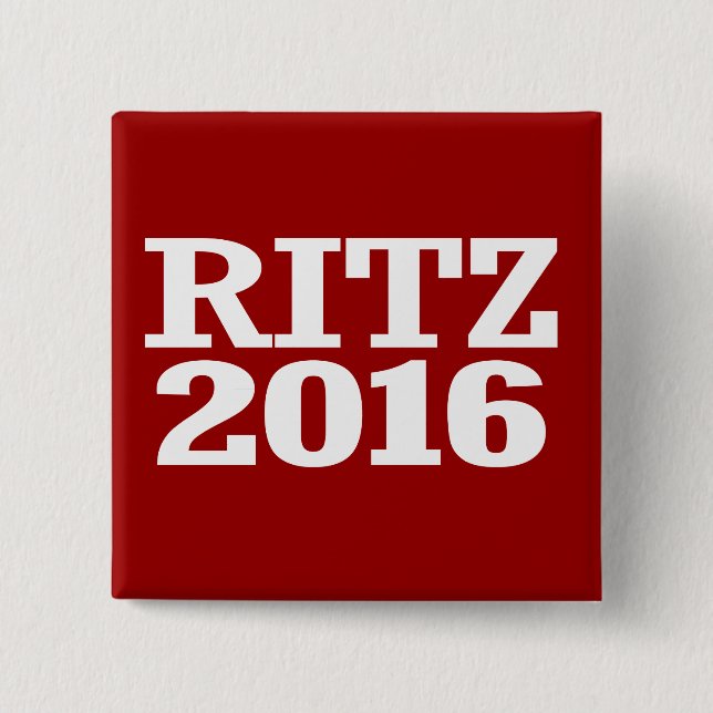 Badge Carré 5 Cm Ritz - Glenda Ritz 2016 (Devant)