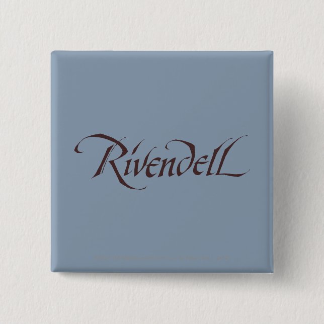 Badge Carré 5 Cm Rivendell Name Solid (Devant)