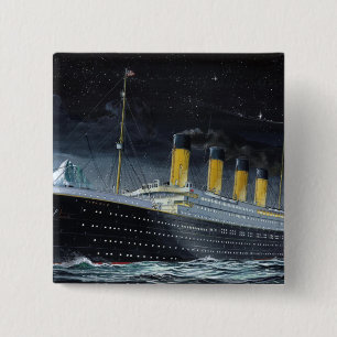 Badge Carré 5 Cm RMS Titanic