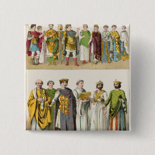 Badge Carré 5 Cm Robe à la cour bizantine